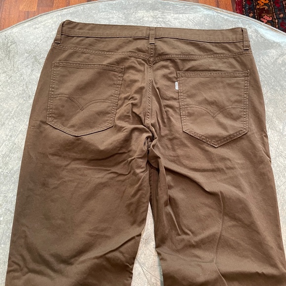 Vintage Style Levi's Brown Pants White Tab Logo Mens 36 x 32 Levi Strauss & Co. - Picture 10 of 12